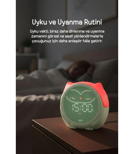 Cloud b Owlie Melodili Uyku Eğitmeni ve Masa Saati // Mint