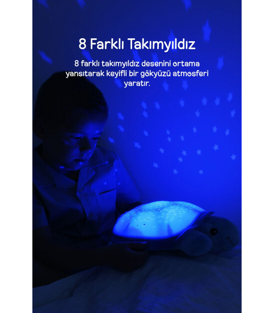 Cloud b Twinkling Twilight Melodili Projekt&ouml;r Gece Lambası // Turtle - Pink