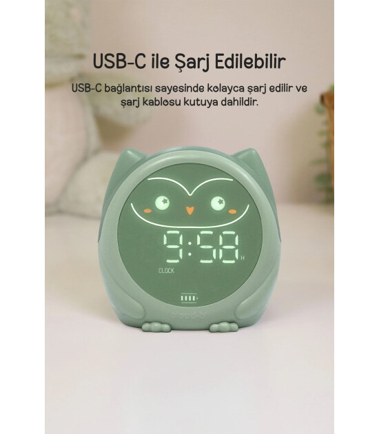 Cloud b Owlie Melodili Uyku Eğitmeni ve Masa Saati // Mint