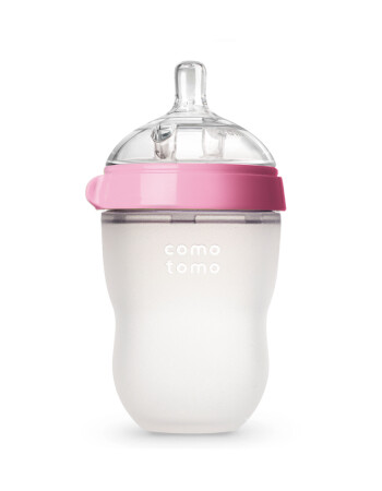 Comotomo Silikon Biberon (250 ml) // Pembe