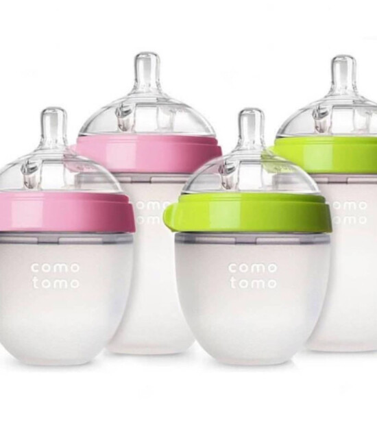 Comotomo Silikon Biberon (250 ml) // Pembe