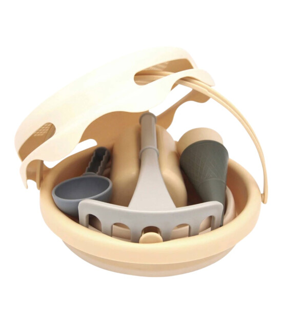 Compactoys 7in1 Plaj Kovası Seti // Bej