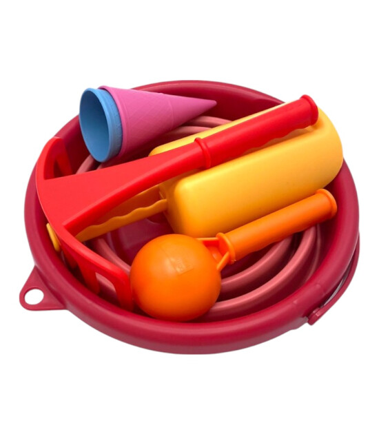 Compactoys 7in1 Plaj Kovası Seti // Kırmızı