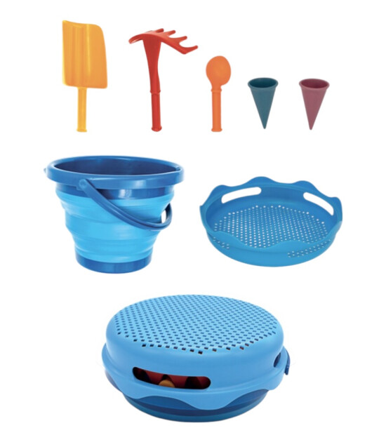 Compactoys 7in1 Plaj Kovası Seti // Mavi