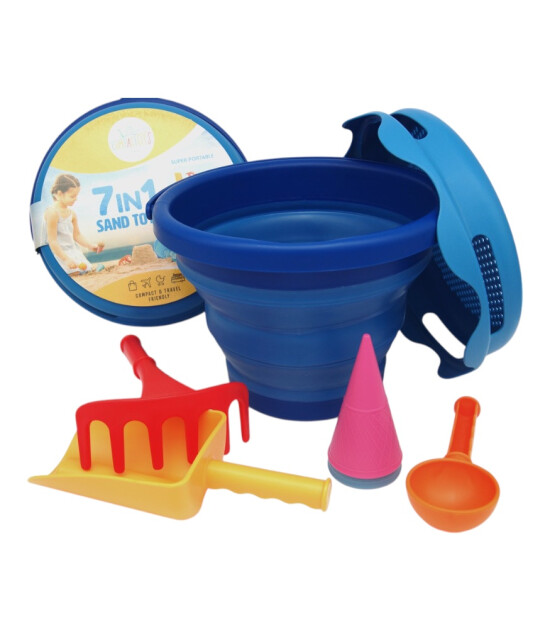 Compactoys 7in1 Plaj Kovası Seti // Mavi