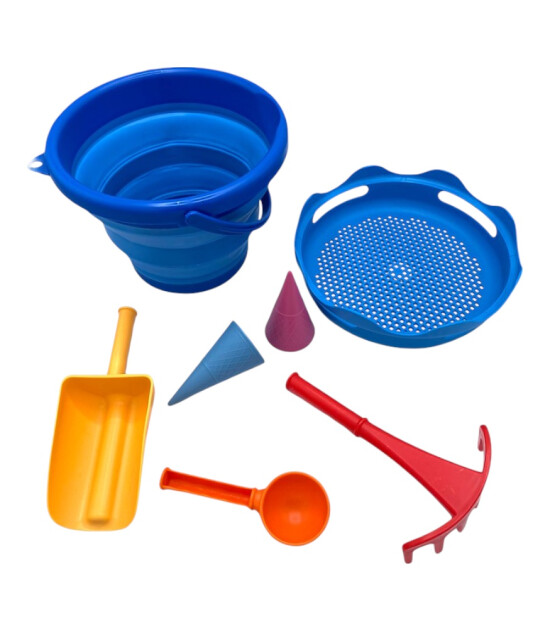 Compactoys 7in1 Plaj Kovası Seti // Mavi