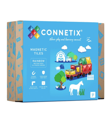 Connetix Rainbow Motion Manyetik Blok Set (24 Par&ccedil;a)