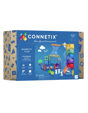Connetix Rainbow Ball Run Expansion Set (66 Par&ccedil;a)