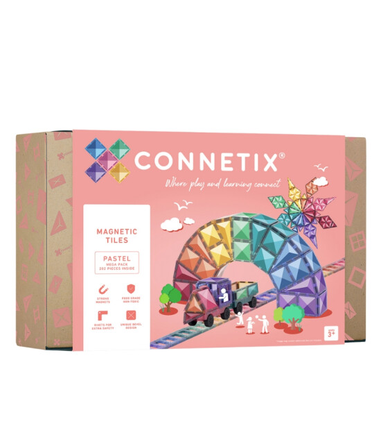 Connetix Pastel Mega Manyetik Blok Set (202 Parça)