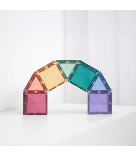 Connetix Glitter Castle Manyetik Blok Set (48 Par&ccedil;a)