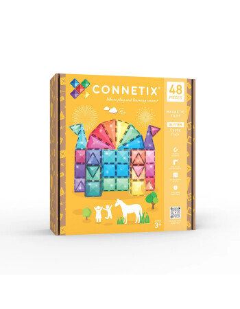 Connetix Glitter Castle Manyetik Blok Set (48 Par&ccedil;a)