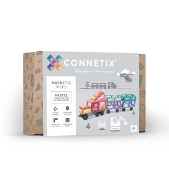 Connetix Pastel Transport Manyetik Blok Set (50 Par&ccedil;a)