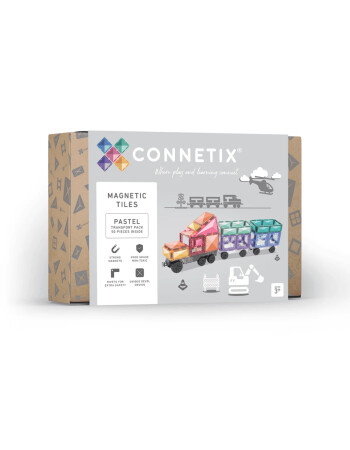 Connetix Pastel Transport Manyetik Blok Set (50 Par&ccedil;a)