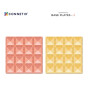 Connetix Pastel Lemon & Peach Base Plate Manyetik Blok Set (2 Par&ccedil;a)