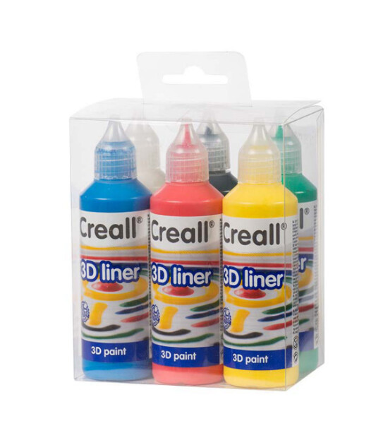 Creall 3D Liner // 3 Boyutlu Boya Seti (6 x 80 ml)