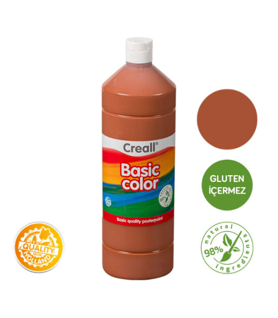 Creall Basic Color - Tempara Poster Boya (1000 ml) // Kahverengi