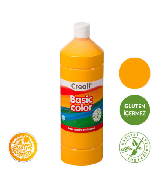 Creall Basic Color - Tempara Poster Boya (1000 ml) // Koyu Sarı
