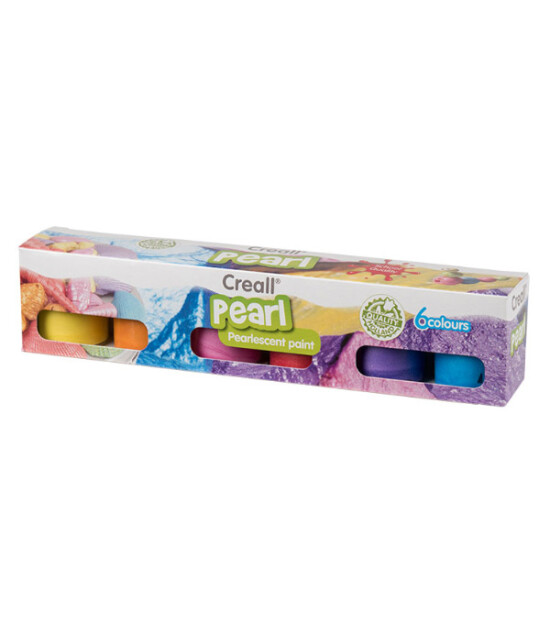 Creall Pearl Paint - Su Bazlı Sedefli Poster Boya Seti (6 x 20 ml)