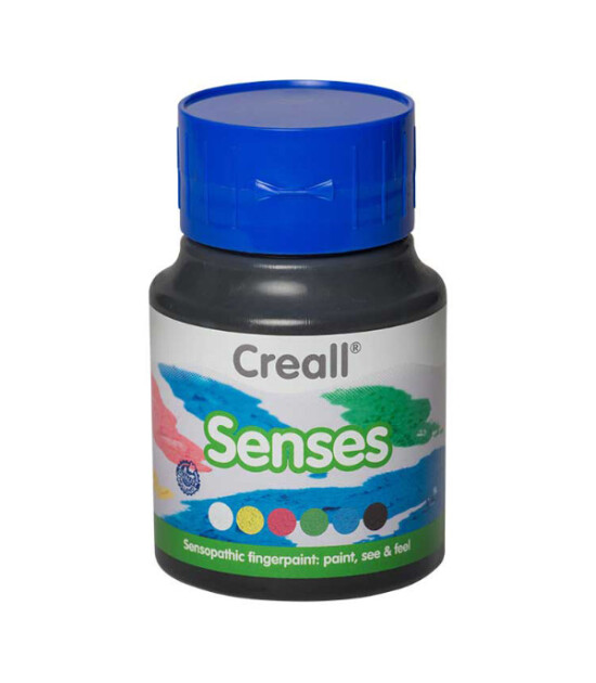 Creall Senses - Dokulu Parmak Boyası (500 ml) // Siyah