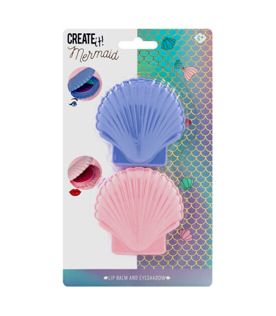 Create It Dudak Balmı ve Göz Farı Seti - Pembe Mor - Mermaid