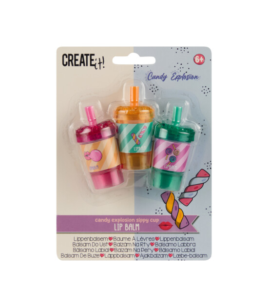 Create It Dudak Balmı Seti // Pipetli Bardak