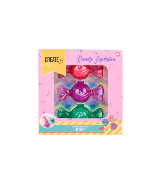 Create It 3'lü Dudak Balmı Seti - Candy Explosion
