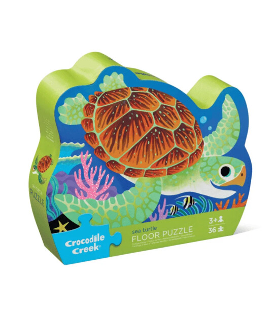 Crocodile Creek Dekoratif Puzzle // Su Kaplumbağası (36 Parça)