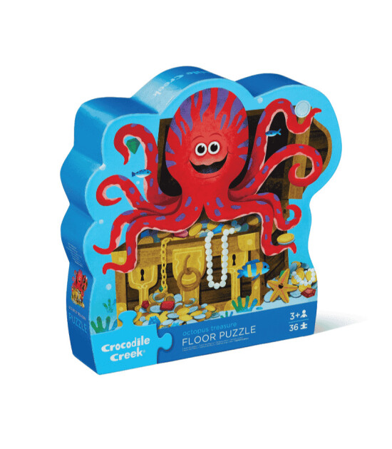 Crocodile Creek Dekoratif Puzzle // Octopus Treasure (36 Parça)
