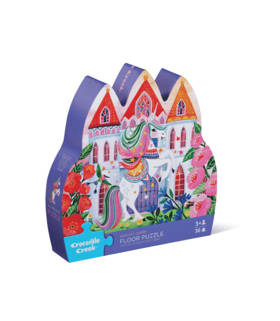 Crocodile Creek Dekoratif Puzzle // Unicorn Kalesi (36 Parça)
