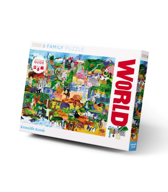 Crocodile Creek Aile Puzzle // Dünya Kolajı (1000 Parça)