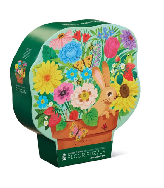 Crocodile Creek Puzzle // Garden Friends (36 Parça)
