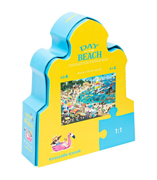 Crocodile Creek Puzzle // Day at the Beach (48 Parça)