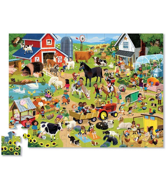 Crocodile Creek Puzzle // Day at the Farm (48 Parça)