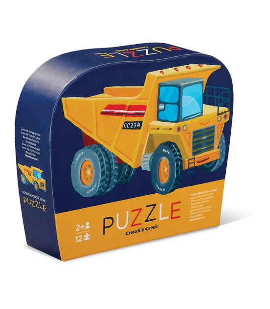 Crocodile Creek Mini Puzzle // Construction Zone (12 Parça)