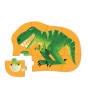Crocodile Creek Mini Puzzle // Dinozor ve Yavrusu (12 Parça)