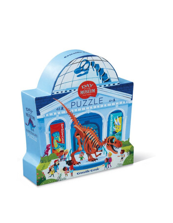 Crocodile Creek Puzzle // Day at Museum Dinosaur (48 Par&ccedil;a)