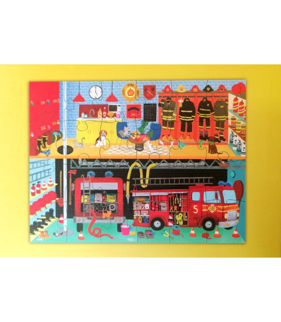 Crocodile Creek Puzzle // İtfaiye (24 Par&ccedil;a)