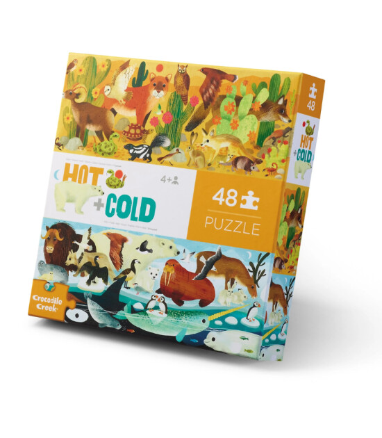 Crocodile Creek Puzzle // Sıcak & Soğuk Hayvanlar Alemi (48 Parça)