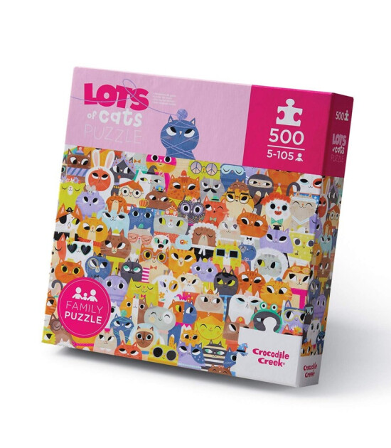 Crocodile Creek Puzzle // Lots of Cats (500 Parça)