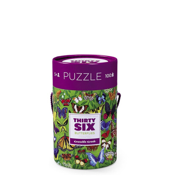 Crocodile Creek Puzzle // Thirty Six Butterflies (100 Parça)