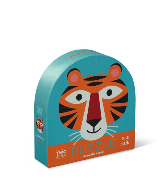 Crocodile Creek Çift Taraflı Puzzle // Tiger Friends (24 Parça)