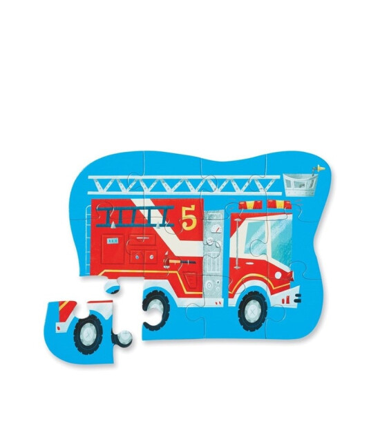 Crocodile Creek Mini Puzzle // Fire Trucks (12 Parça)