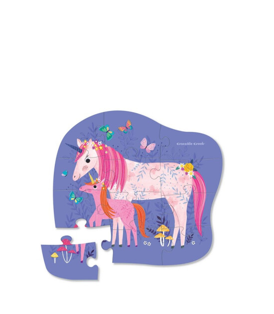 Crocodile Creek Mini Puzzle // Unicorn (12 Parça)