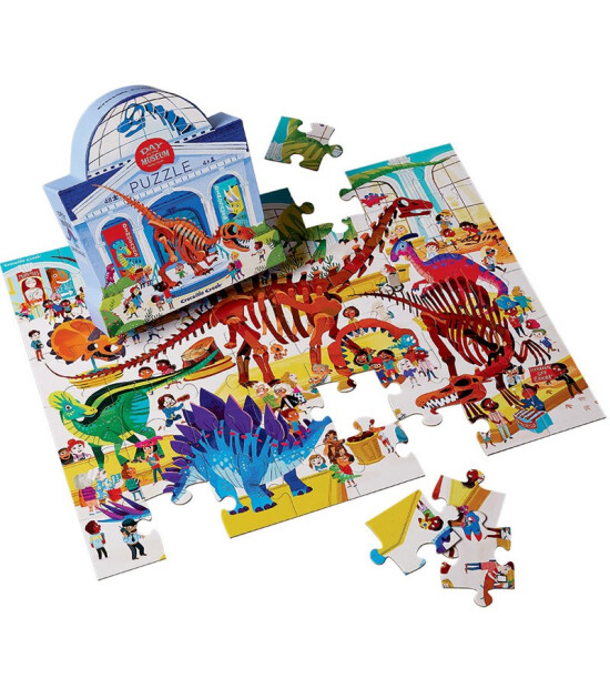 Crocodile Creek Puzzle // Day at Museum Dinosaur (48 Parça)