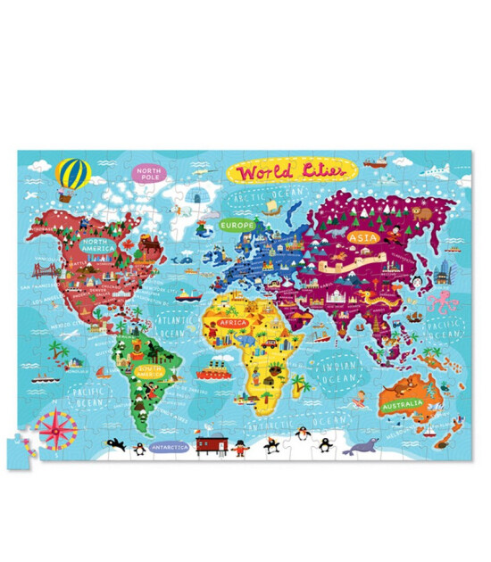 Crocodile Creek Poster Puzzle // World Cities (200 Parça)