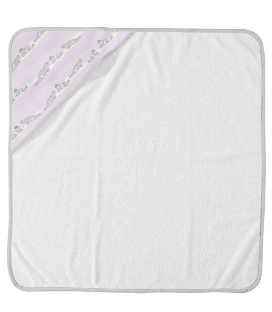 Crocodily Bebek Banyo Havlu / Ribbon Seal Lilac