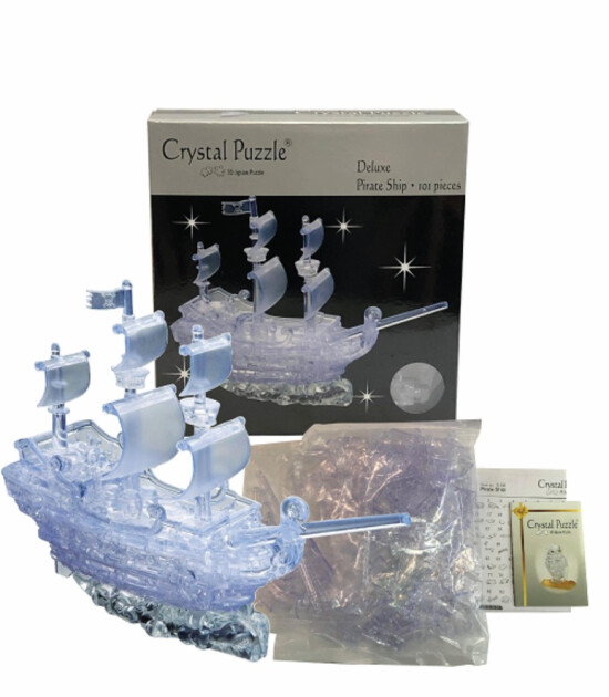Crystal Puzzle // Korsan Gemisi - Şeffaf (Büyük Boy)
