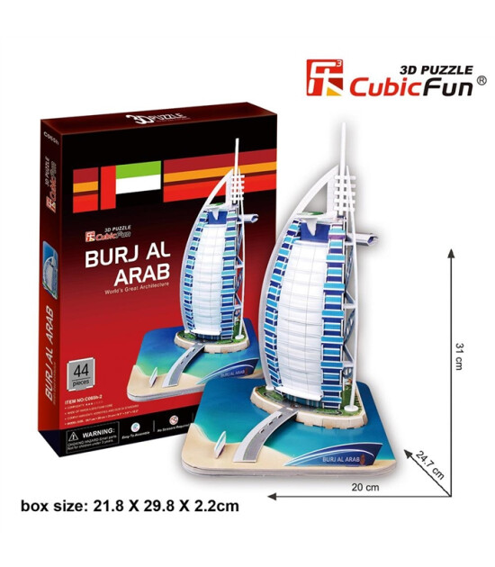 Cubic Fun 3D Puzzle // Burç El Arap - Dubai (44 Parça)