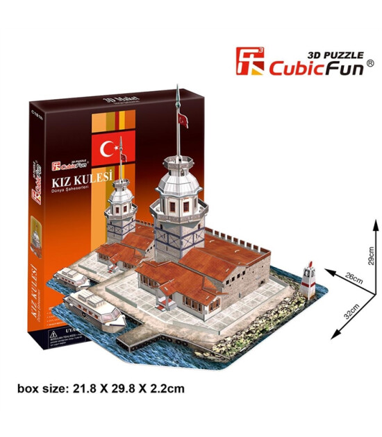 Cubic Fun 3D Puzzle // Kız Kulesi (66 Par&ccedil;a)