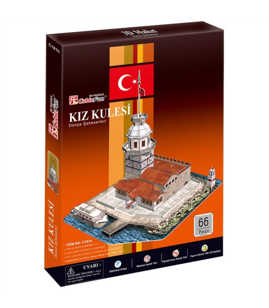 Cubic Fun 3D Puzzle // Kız Kulesi (66 Par&ccedil;a)